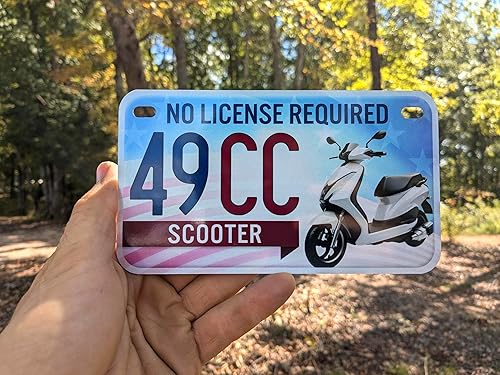 Miniatura 3 de Placa patriótica para ciclomotor y scooter 49CC EE. UU., etiqueta de automóvil legal 4X7