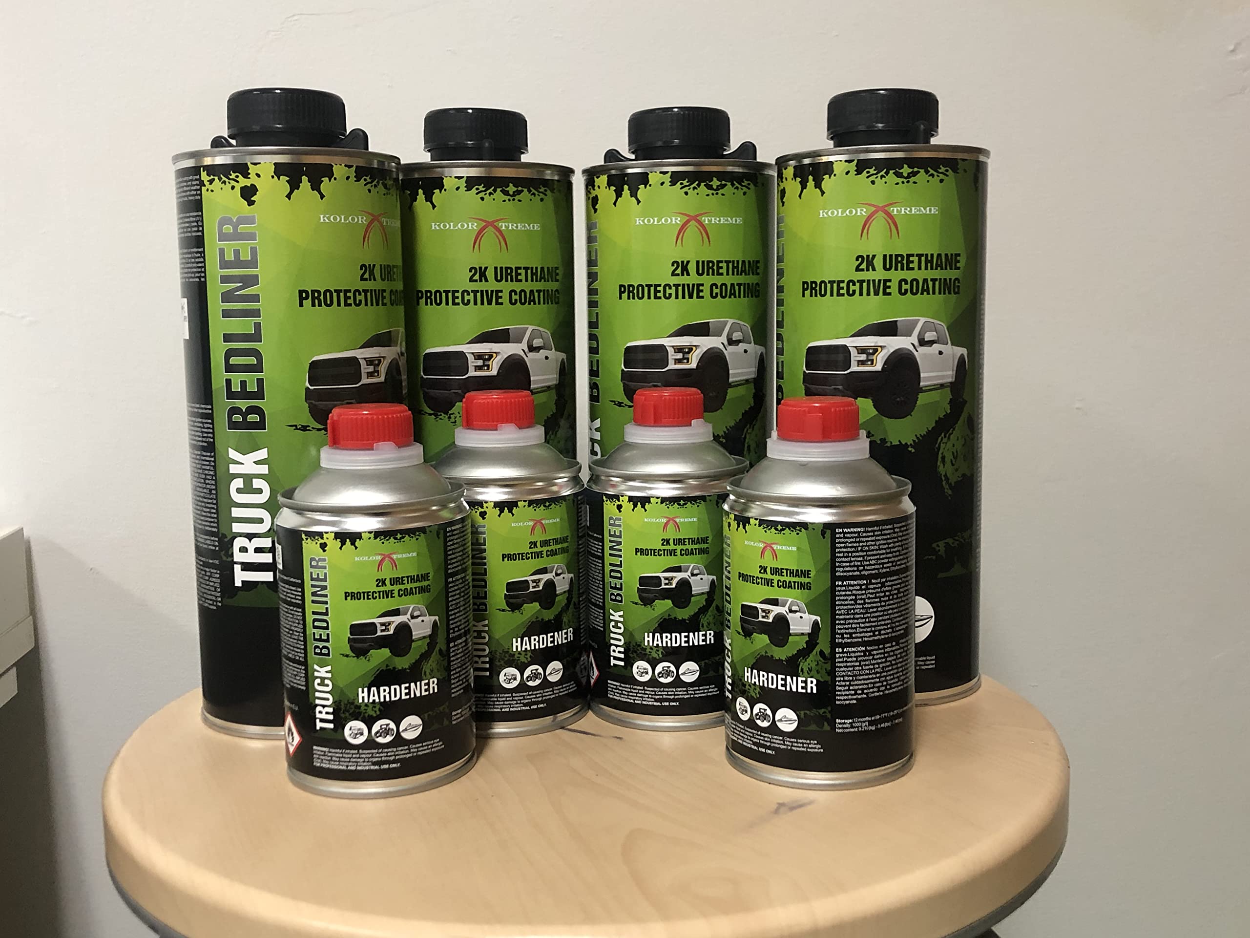 Xtreme Professional Grade Black Urethane Spray-On Truck Bed Liner Kit Raptor Style Bedliner 1 Gal Kit/(Gun not Incl.)