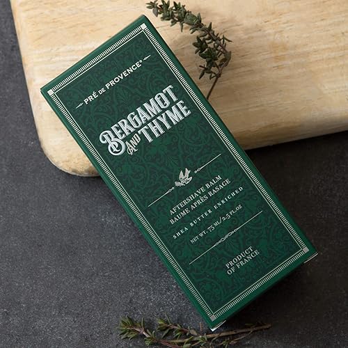 Miniatura 3 de Pre de Provence Bergamot & Thyme Colección de fragancias para hombre, crema para barba, 2.5 onzas líquidas