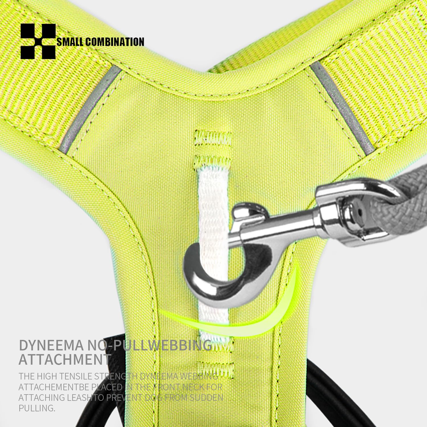 Pettorina per cani, a prova di fuga, gilet regolabile con manico resistente, imbracatura per cani per addestramento all'aperto e passeggiate, verde, M (giallo limone, XL)