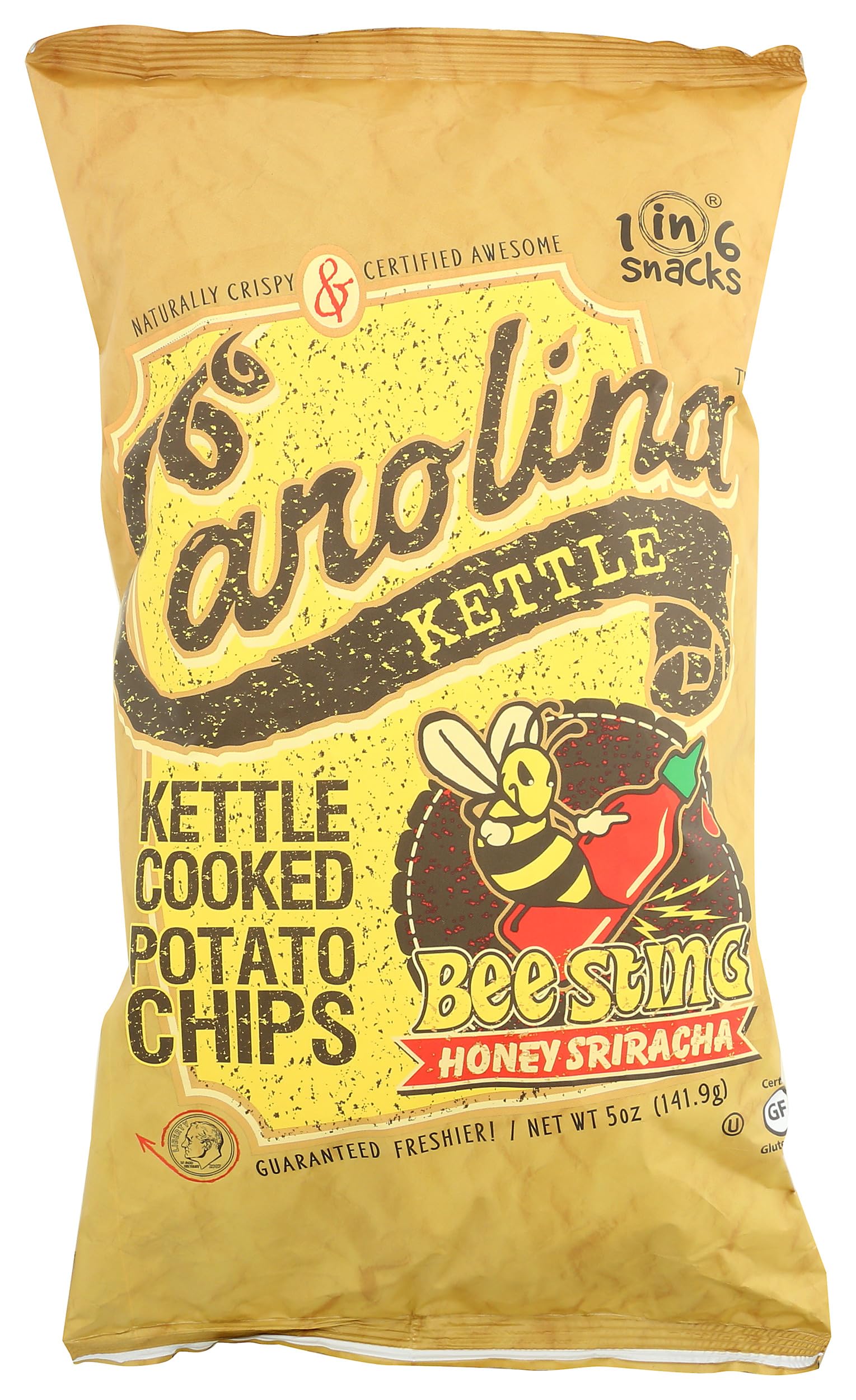 Kettle Cooked Potato Chips, Honey Sriracha, 5 Oz