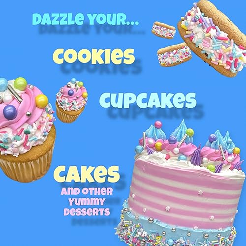 Miniatura 6 de Manvscakes | Mezcla de espolvoreo para servicio de labios | Gránulos de San Valentín | Gránulos de galletas | Gránulos para pasteles | Gránulos rosa