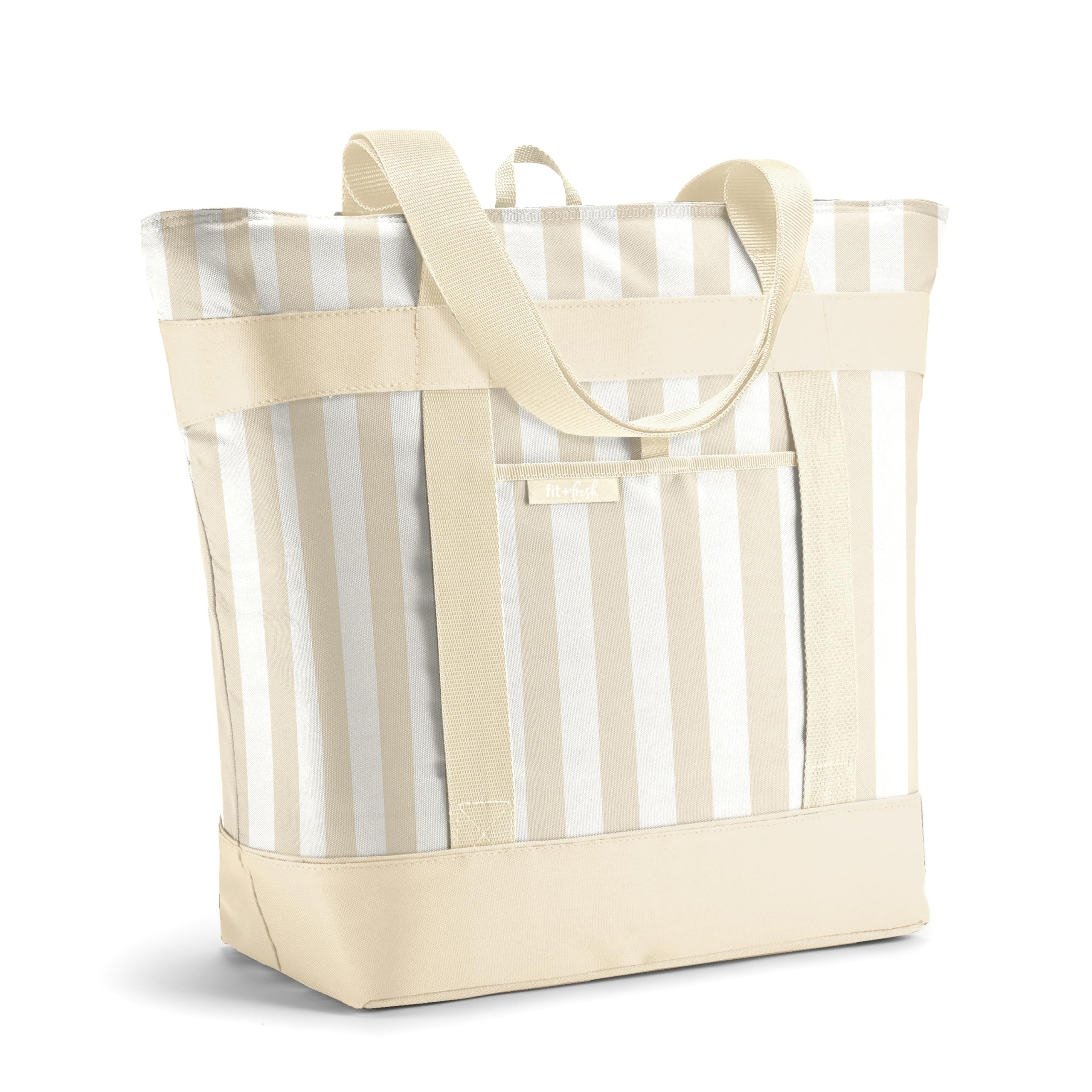 Fit & Fresh Insulated Grocery Tote Bag – Large Reusable Thermal Cooler Bag for Shopping, Food Delivery & Catering – Premium Leak Resistant Food