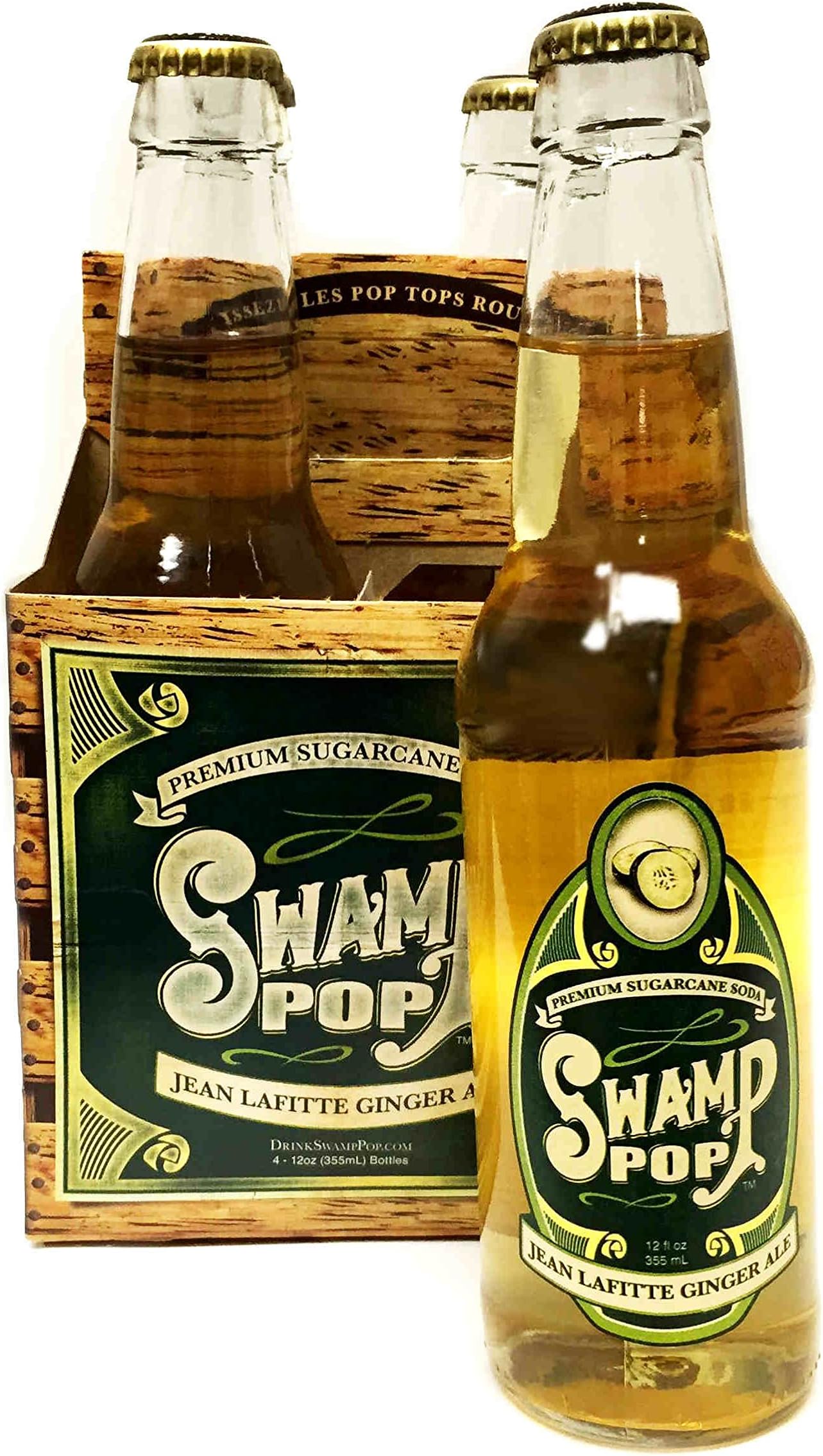 Swamp Pop Jean Lafitte Ginger Ale (12 Bottles)