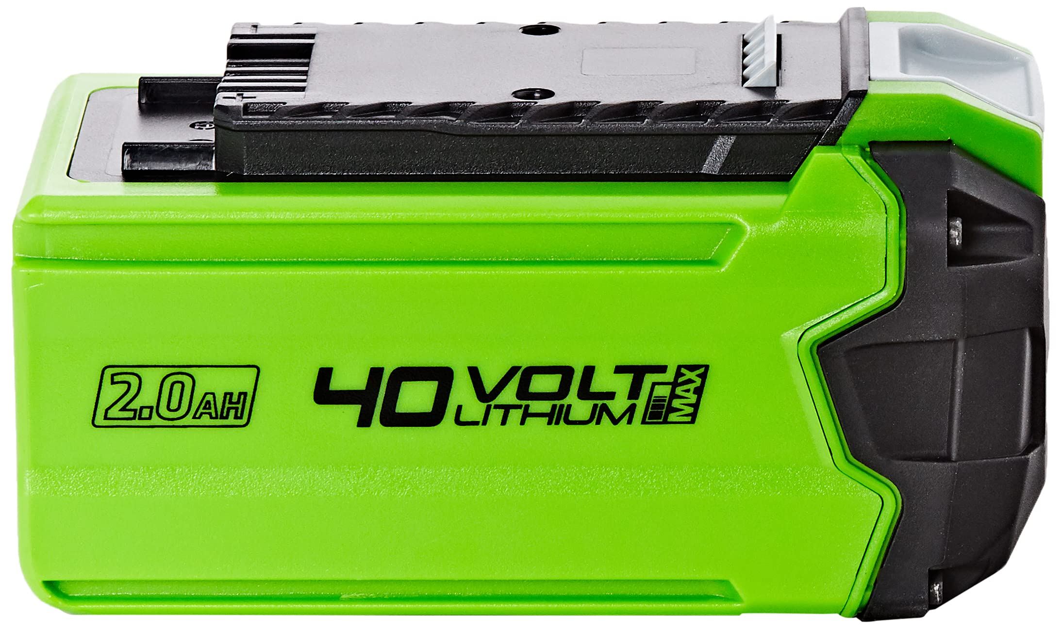 Greenworks Cortacésped con batería G40LM35K Li-Ion 40V +Greenworks Batería G40B2, sistema de carga rápida de Li-Ion 40V 2Ah sin autodescarga