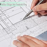 Vista 5 de Mr. Pen - Plantilla de dibujo geométrico, plantilla de plástico, plantillas de forma, plantillas geométricas