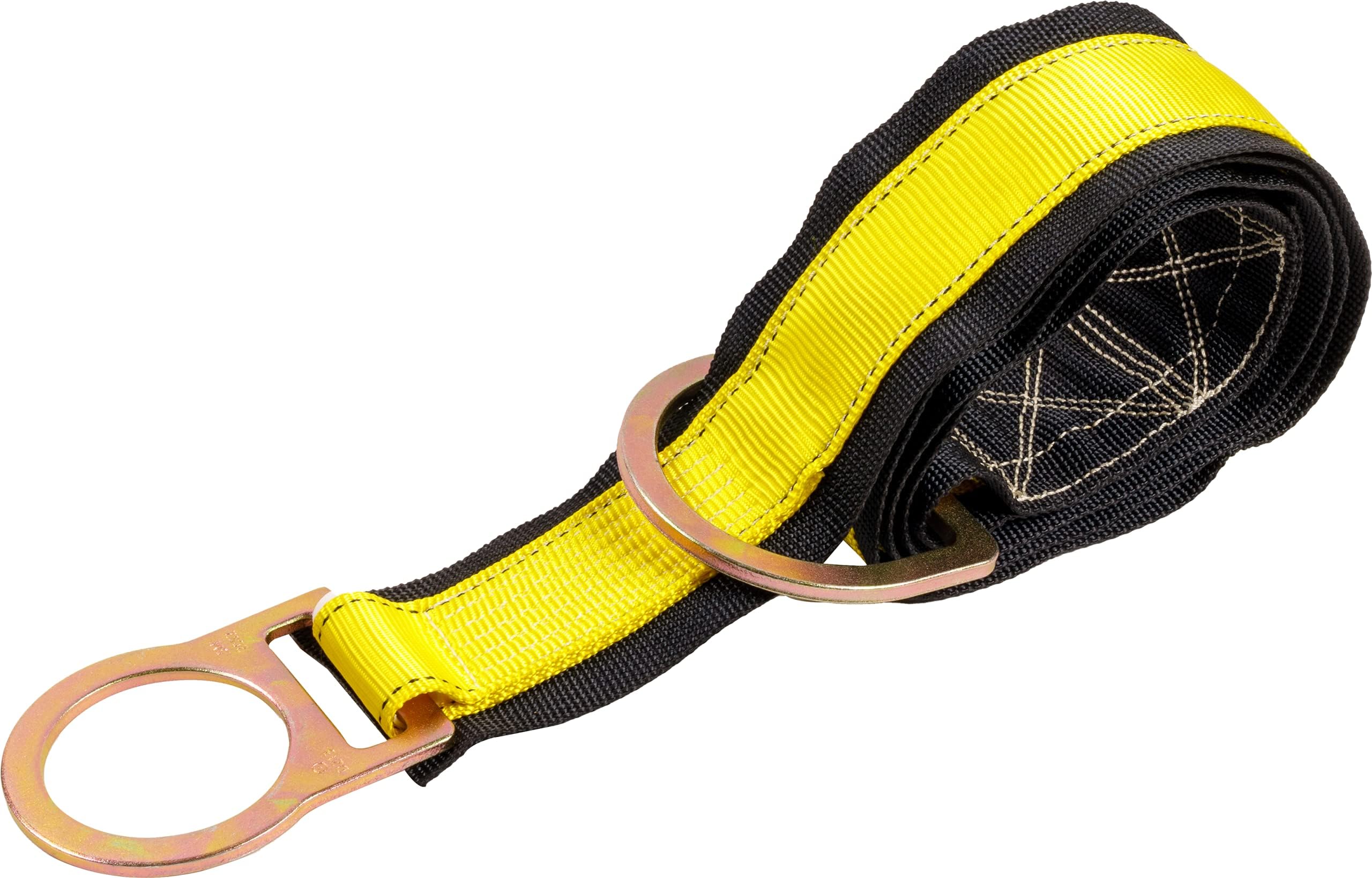 - Palmer Safety 6 Ft Cross Arm Strap, 3" Wide Beam Straps Choker w/Large & Small D-Ring, ANSI OSHA Anchorage Sling Fall Protection Lanyard