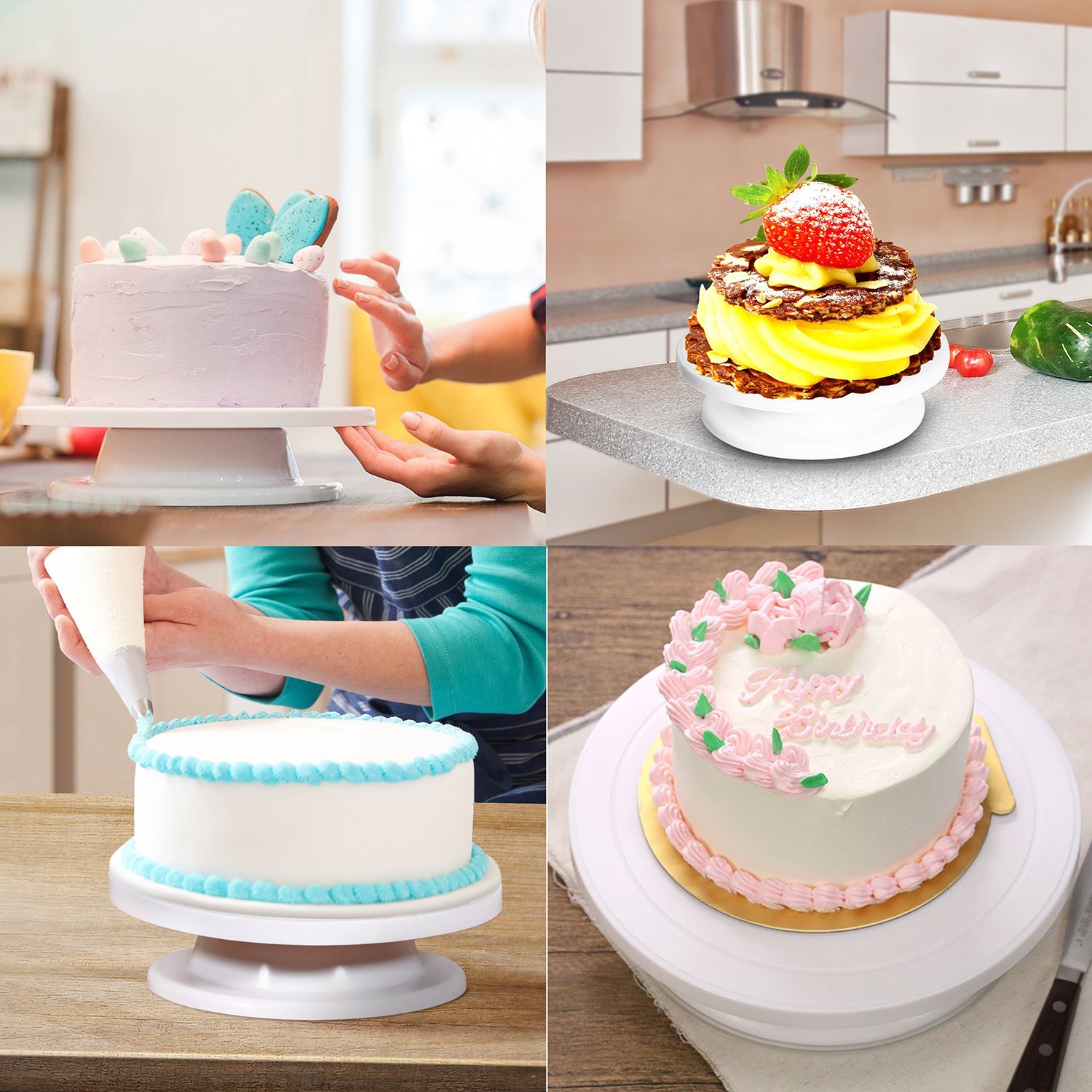 Amazon｜CLOYES ケーキ用装飾台 回転 結婚式 誕生日ケーキ ケーキ回転 