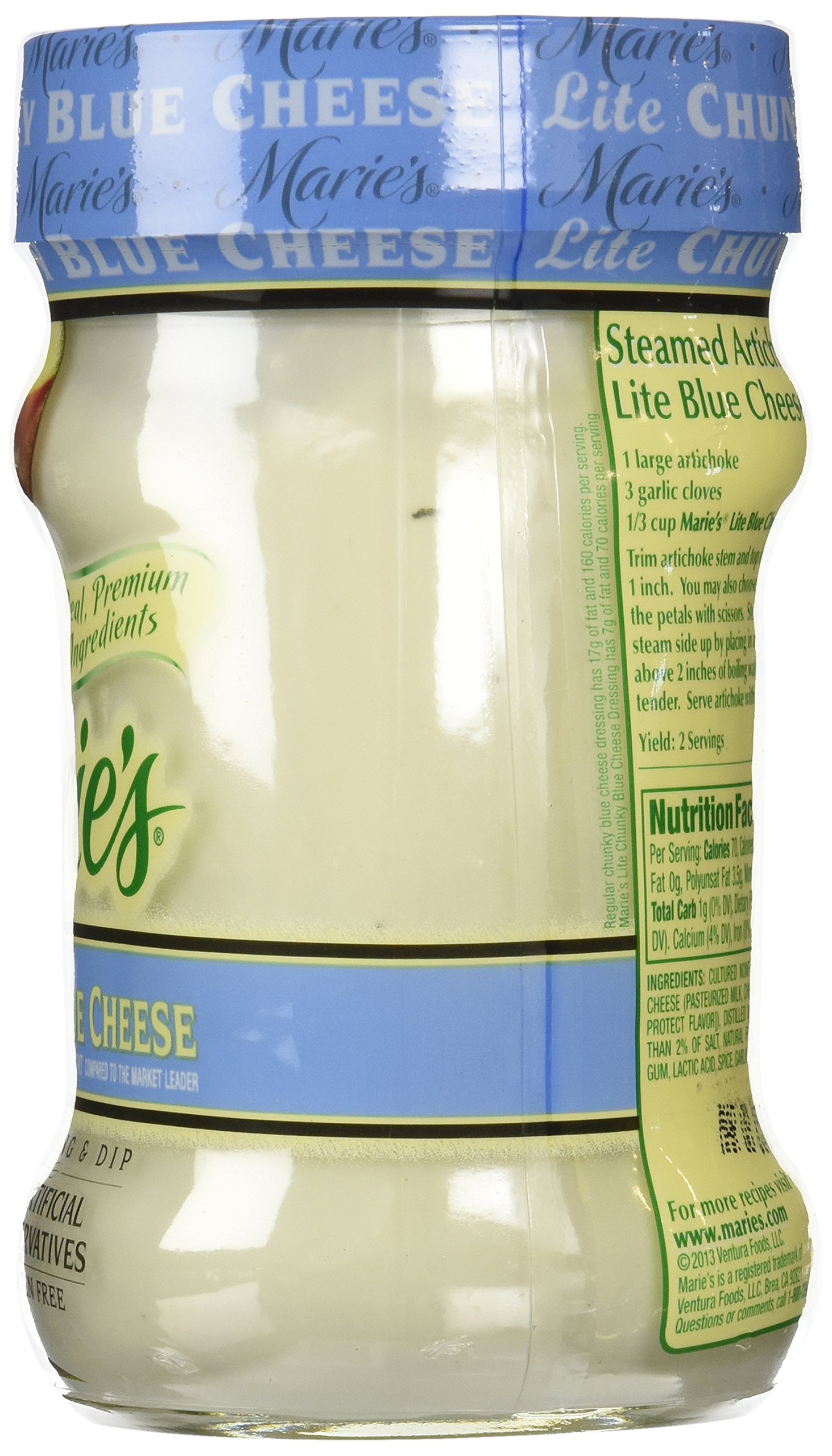 Amazon.com: Marie's, Lite Blue Cheese Dressing, 12 oz : Grocery & Gourmet Food Amazon.com: Marie's, Lite Blue Cheese Dressing, 12 oz : Grocery & Gourmet Food