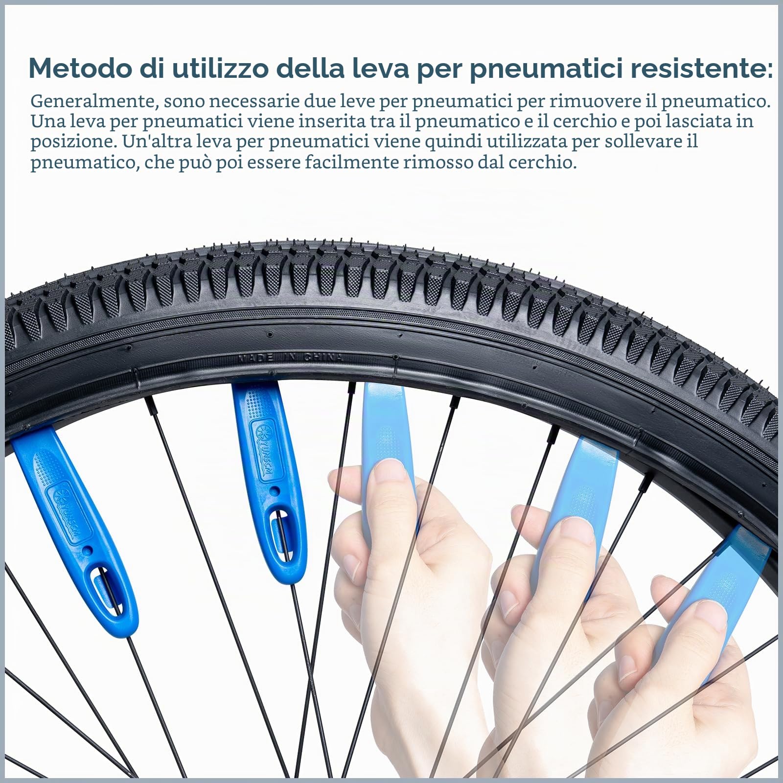 YunSCM 2 pneumatici per bicicletta in nylon 60TPI antiforatura, 26 pollici, 26 x 1,75, rivestimento 47-559, compatibili con città/strada, 26 x 1,75, pneumatici pieghevoli con strisce riflettenti
