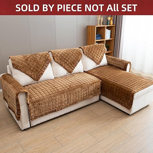 Miniatura 2 de Funda para sofá modular, funda antideslizante lavable para sofá de 3 plazas en forma de L, protector de sofá para niños, perros y mascotas,