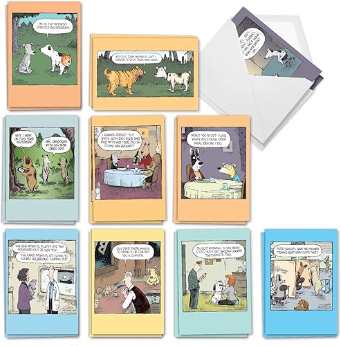 Miniatura 13 de NobleWorks - Juego de 20 divertidas tarjetas de felicitación de cumpleaños con sobres (4.63 x 6.75 pulgadas) paquete variado de humor para adultos