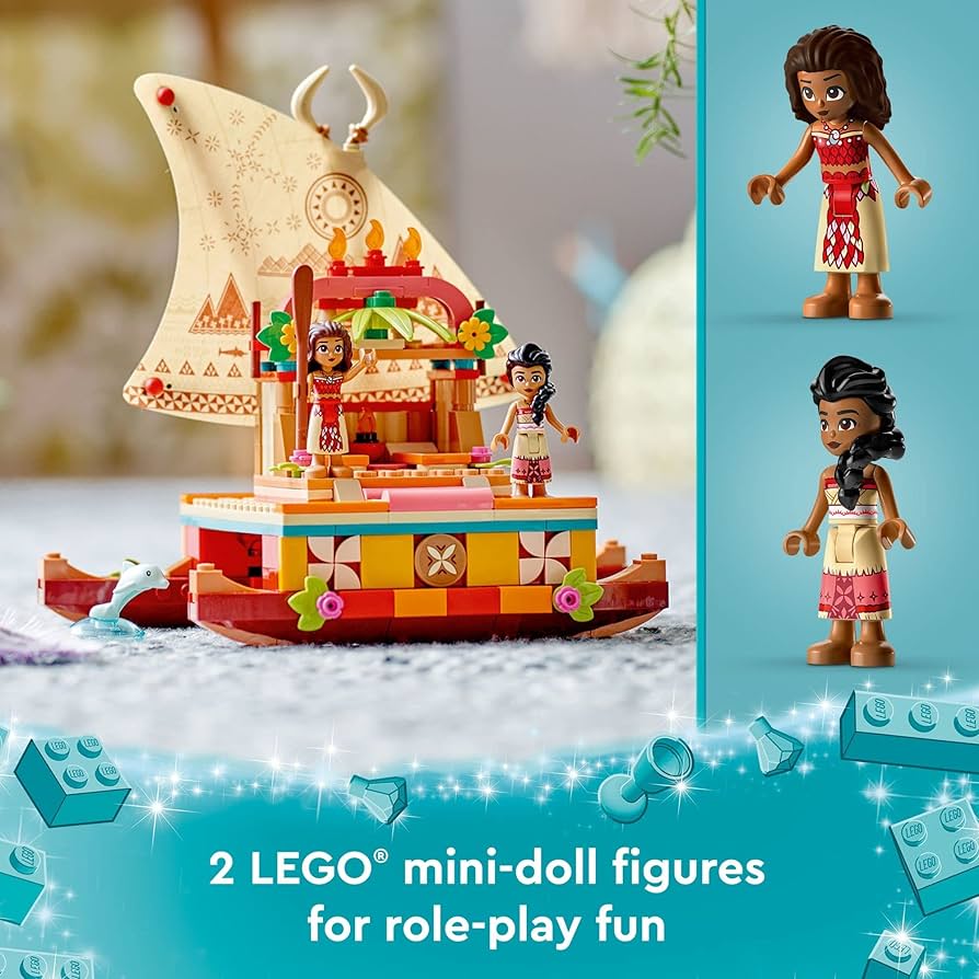Amazon.com: LEGO Disney Princess Moana's Wayfinding Boat