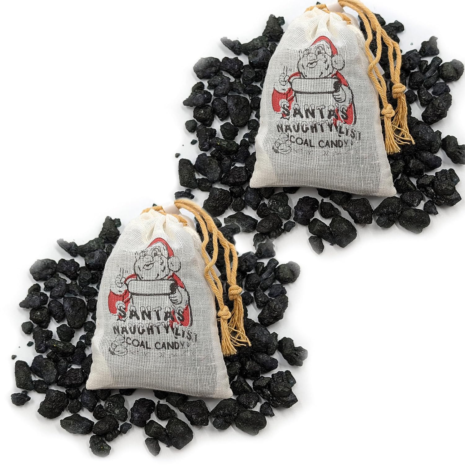 Amazon.com : The Dreidel Company Christmas Coal Candy, Santa's