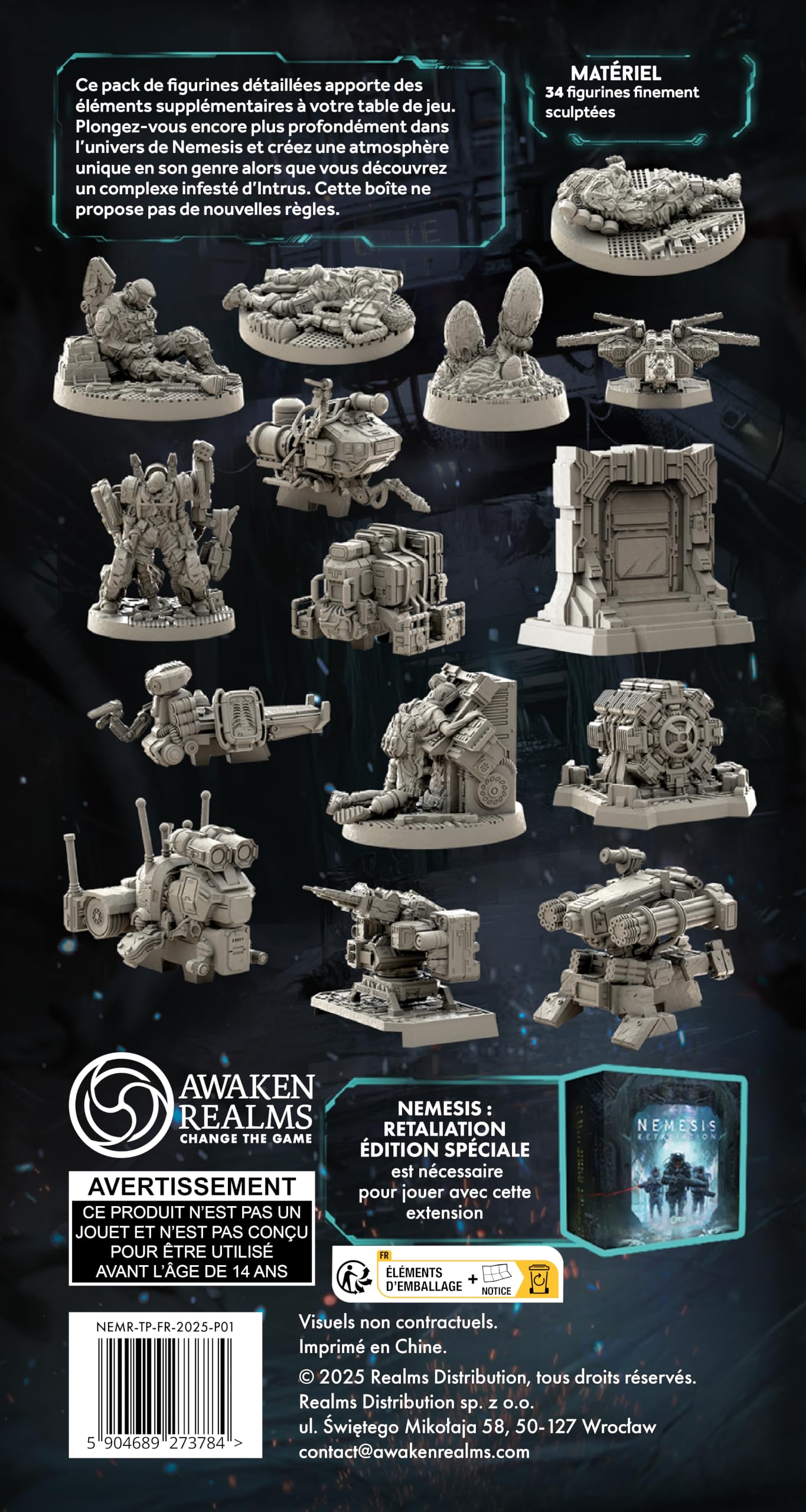 Awaken Realms | Nemesis Retaliation: Terrain Expansion | Espansione Accessorio Gioco Da Tavolo | 1-5 Giocatori | 120 Minuti