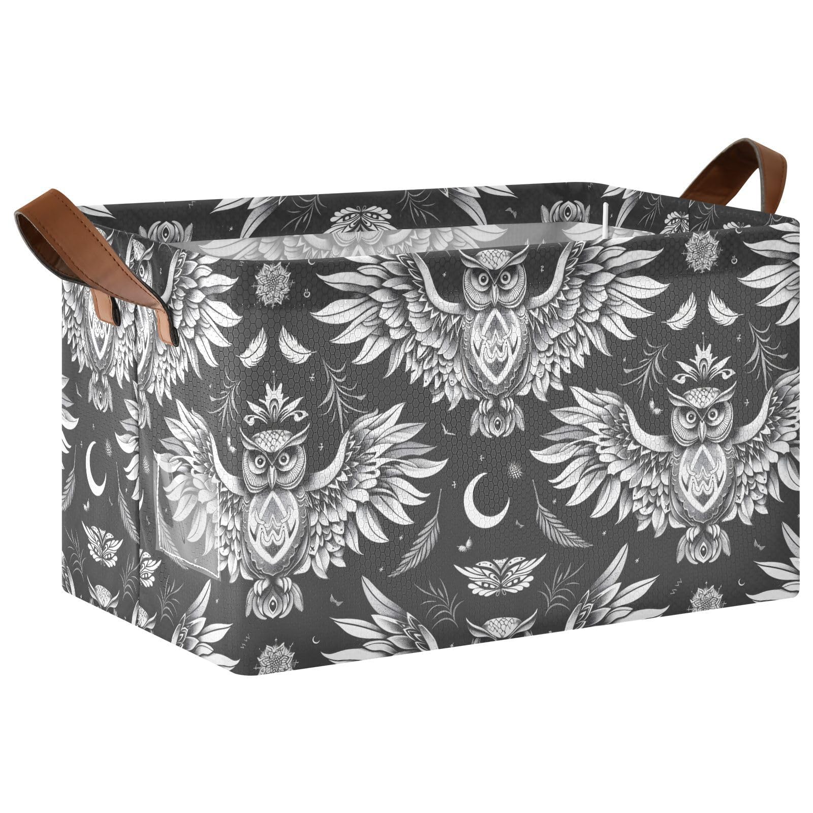 Panier de rangement hiboux pour organiser la chambre à coucher et le dressing