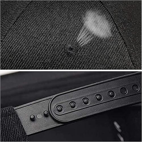 Miniatura 4 de Sombreros Snapback para hombre, gorra negra plana con visera de camionero a presión, sombrero de calavera ajustable, para parrilla, pescador