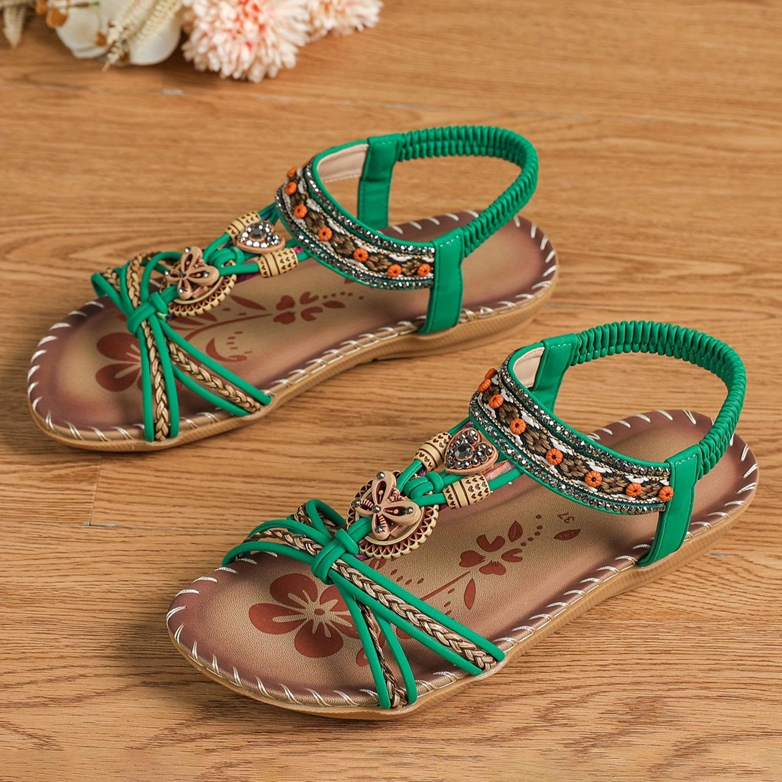 Générique Sandale Femme Ete Chaussure De Plage Pantoufle Extérieures Intérieures Taille 36-41 Eu Basket Sans Lacet Sabot Veau Sandales Plateforme Tongs Et Claquettes Piscine