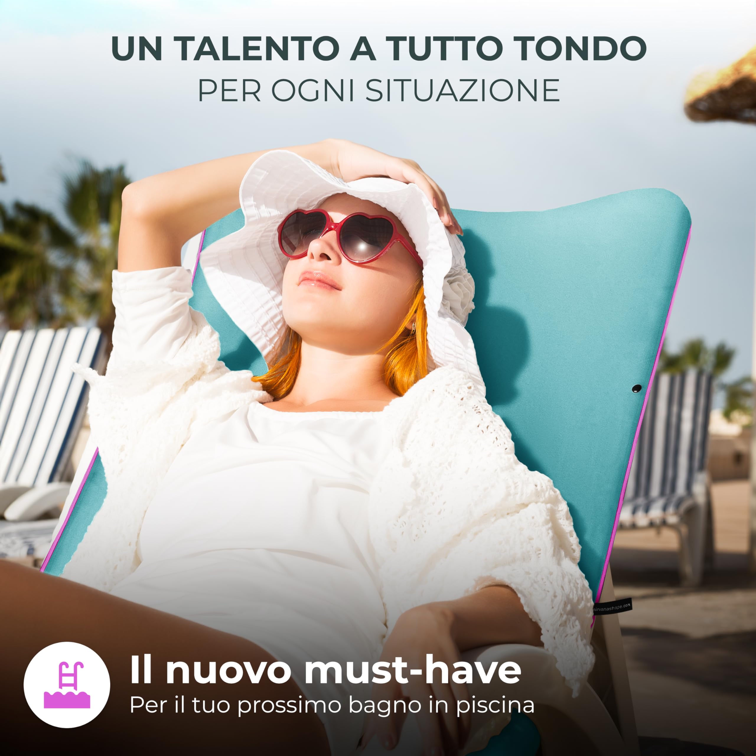 NirvanaShape Asciugamano Microfibra | 14 colori | 8 taglie | Asciugatura Rapida, Leggero, Assorbente | Asciugamano da Viaggio/Asciugamano da Bagno | Ideale per Viaggi, Spiaggia, Yoga, Sauna