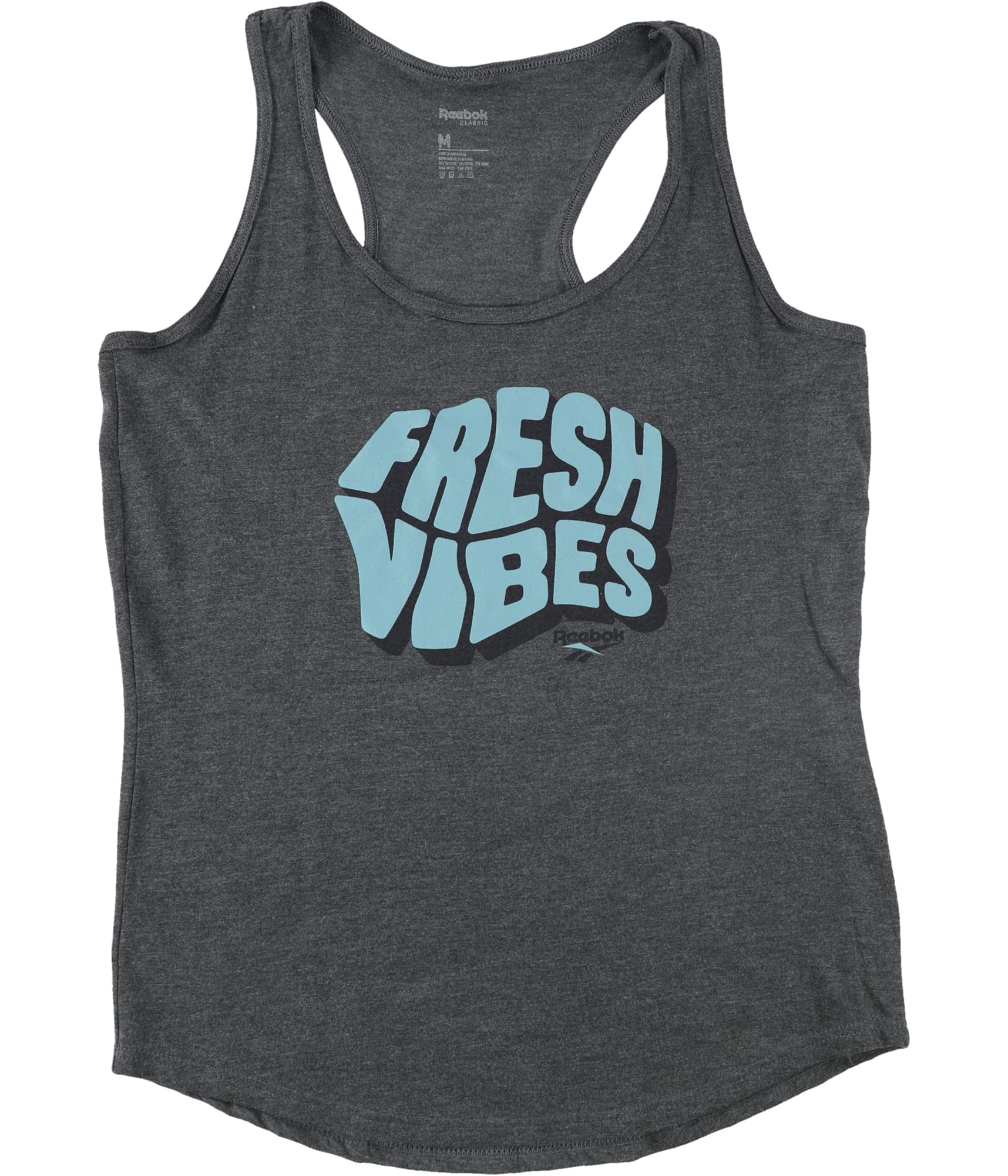 ReebokWomens Fresh Vibes Tank Top, Grey, Medium
