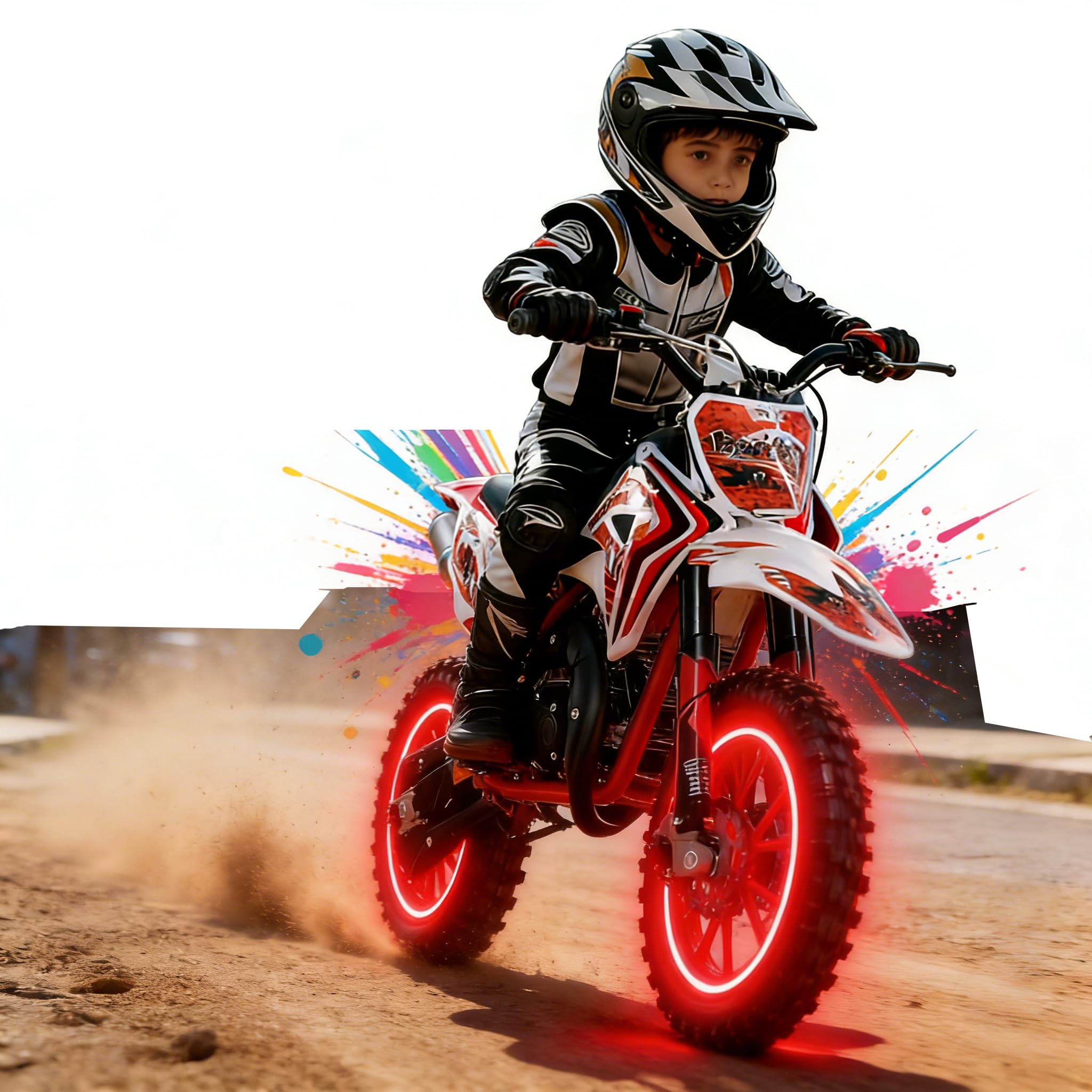 Amazon.com: gihusrzx 2026 Upgraded 50cc Kids Dirt Bike, 2-Stroke