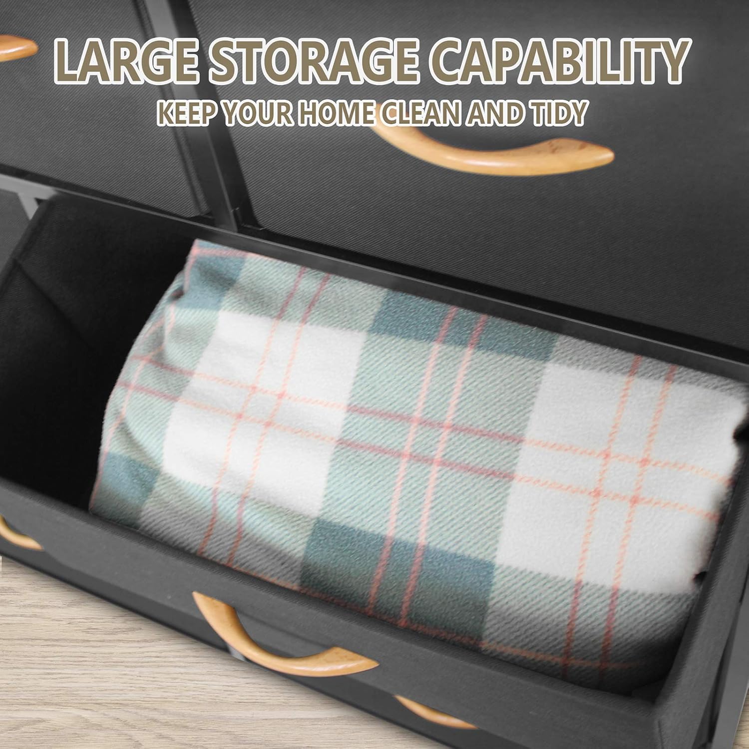 Prоmо Dіѕсоunt Uр Tо 70% оƒƒ Bigroof Dresser with Drawers, Storage Organizer Fabric Drawers for Bedroom Bathroom-Steel Frame Wood Top Fabric Bins for Clothing Blankets Plush Toy