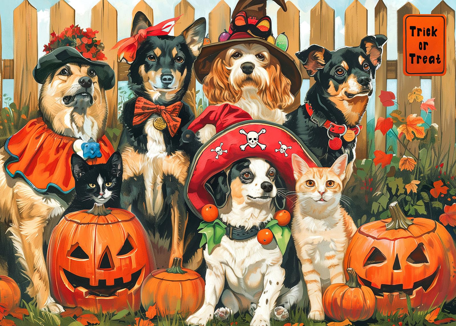 Halloween-Puzzle 1000 Teile – Gruselig-schöne Dekoration Für Die Spooky-Season