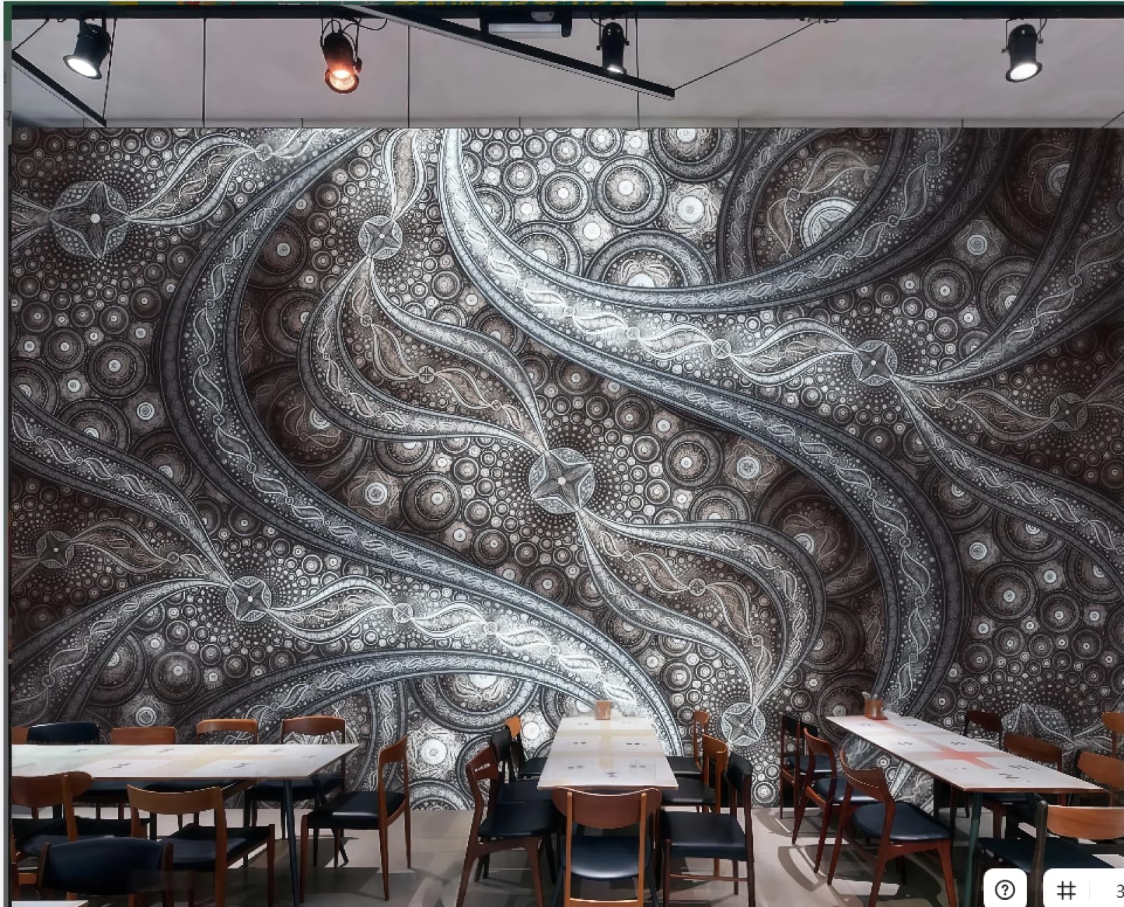 rskjdghshd Wallpaper Retro Starry Sky Cool Lights Nightclub Bar Club Western Restaurant Background Wall Mural Afternoon Tea Coffee Shop Wallpaper,3D,250x175cm