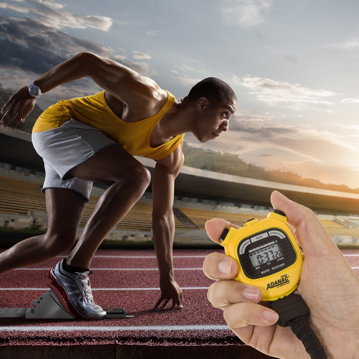 Buy MARATHON Adanac 3000 Digital Sports Stopwatch Timer with Extra
