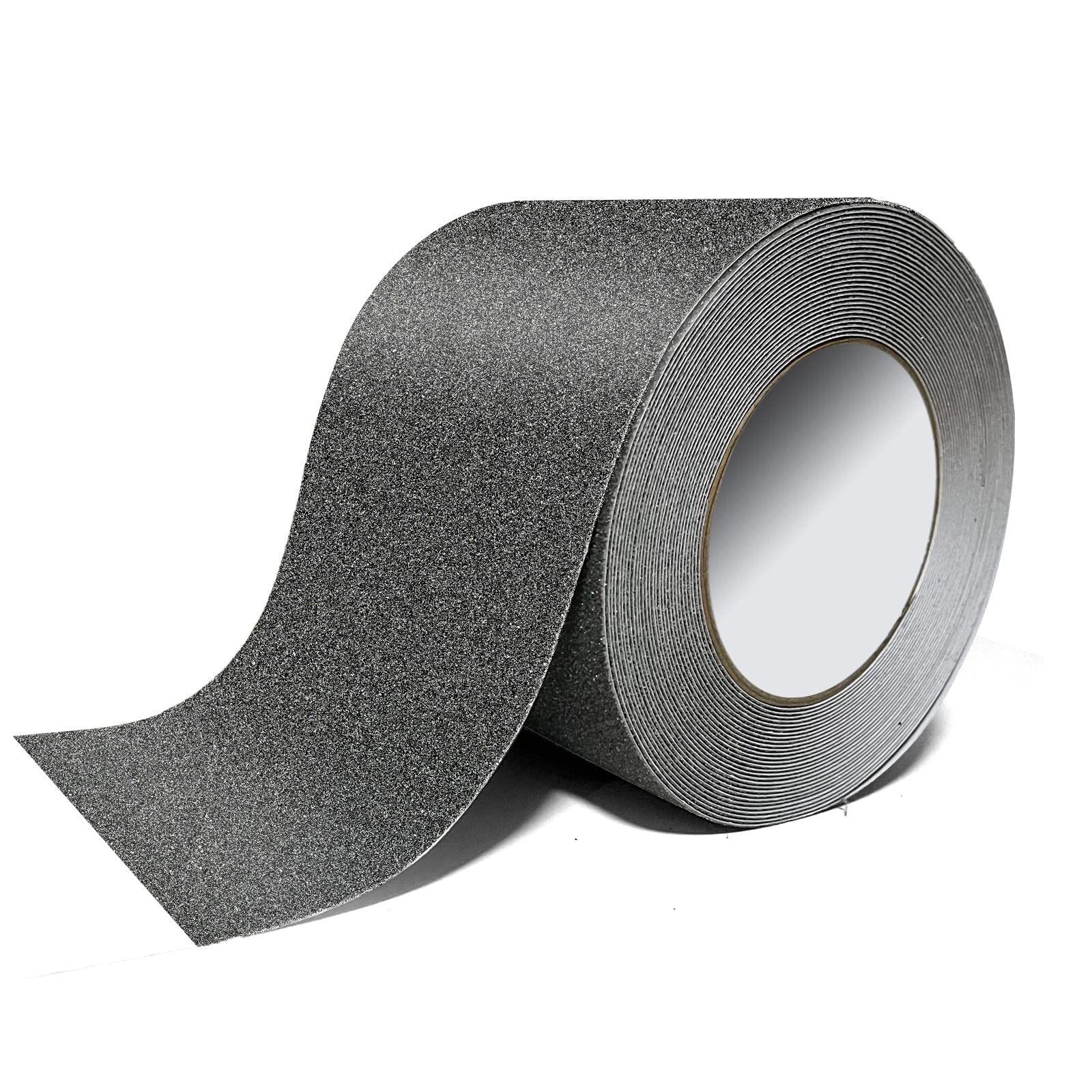 WLRGOOD Anti Slip Tape for Stairs, 4 Inch x 35Ft Heavy Duty Grip Tape High Adhesive Waterproof Non Slip Stair Treads Tape for Outdoor Indoor Skateboards Steps Stairs Ramps Traction Tread-Grey