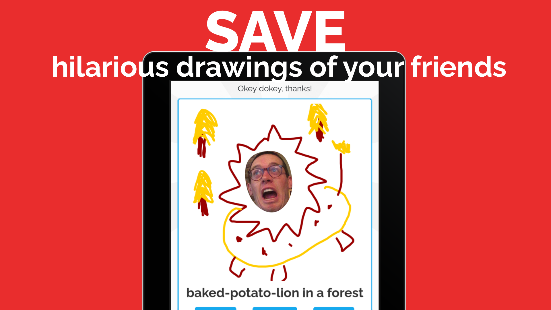 Selfie Games The Fun Phone + Fire TV Group Party Game w/ Sketchies