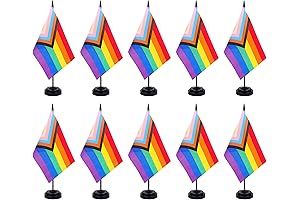 Pride Flag with Stand: Show Your Pride, Celebrate Diversity
