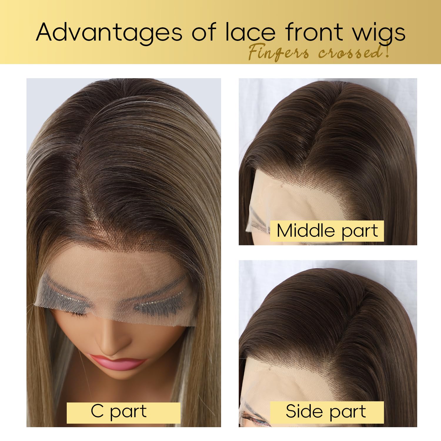 SOMIARIK Brown Lace Front Wig - Image 3
