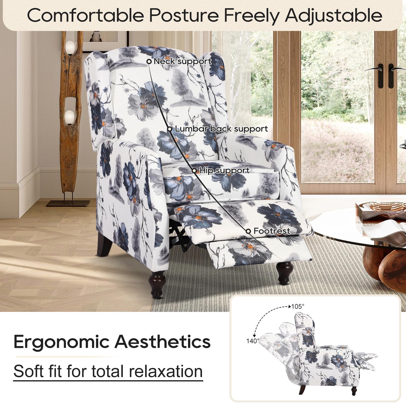 Best Wingback Recliner Picks for 2026 3 Product photo
