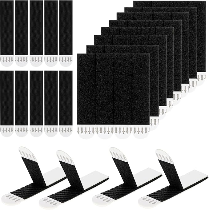 30Pairs(60 Strips) Picture Hanging Strips Heavy Duty, No Nails Picture