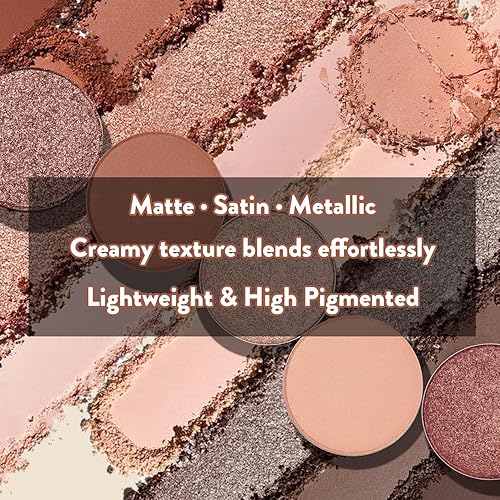 Miniatura 5 de Paleta de sombras de ojos de 30 colores, mate de alto pigmento + brillo superbrillante, sombra de ojos impermeable de larga duración, paleta de