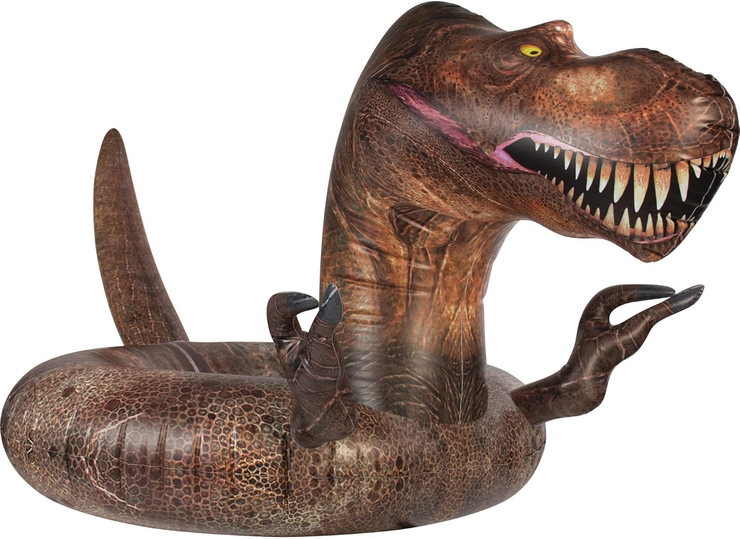Poolcandy Inflatable 40" inch Animal Pool Tubes & Swim Rings (T-Rex Dinosaur Tyrannosaurus Rex 40" Dino Pool Tube)
