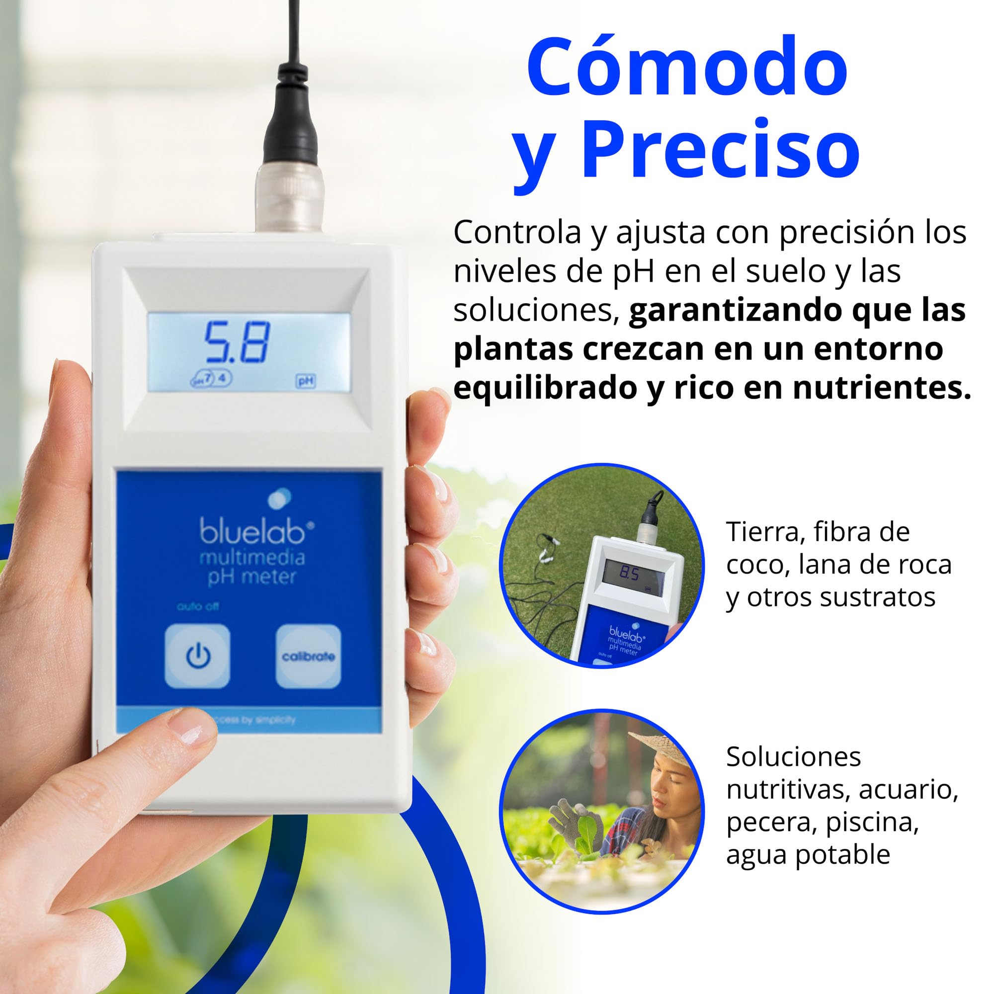 Bluelab Monitor Multimedia PH Meter (incluye sonda)