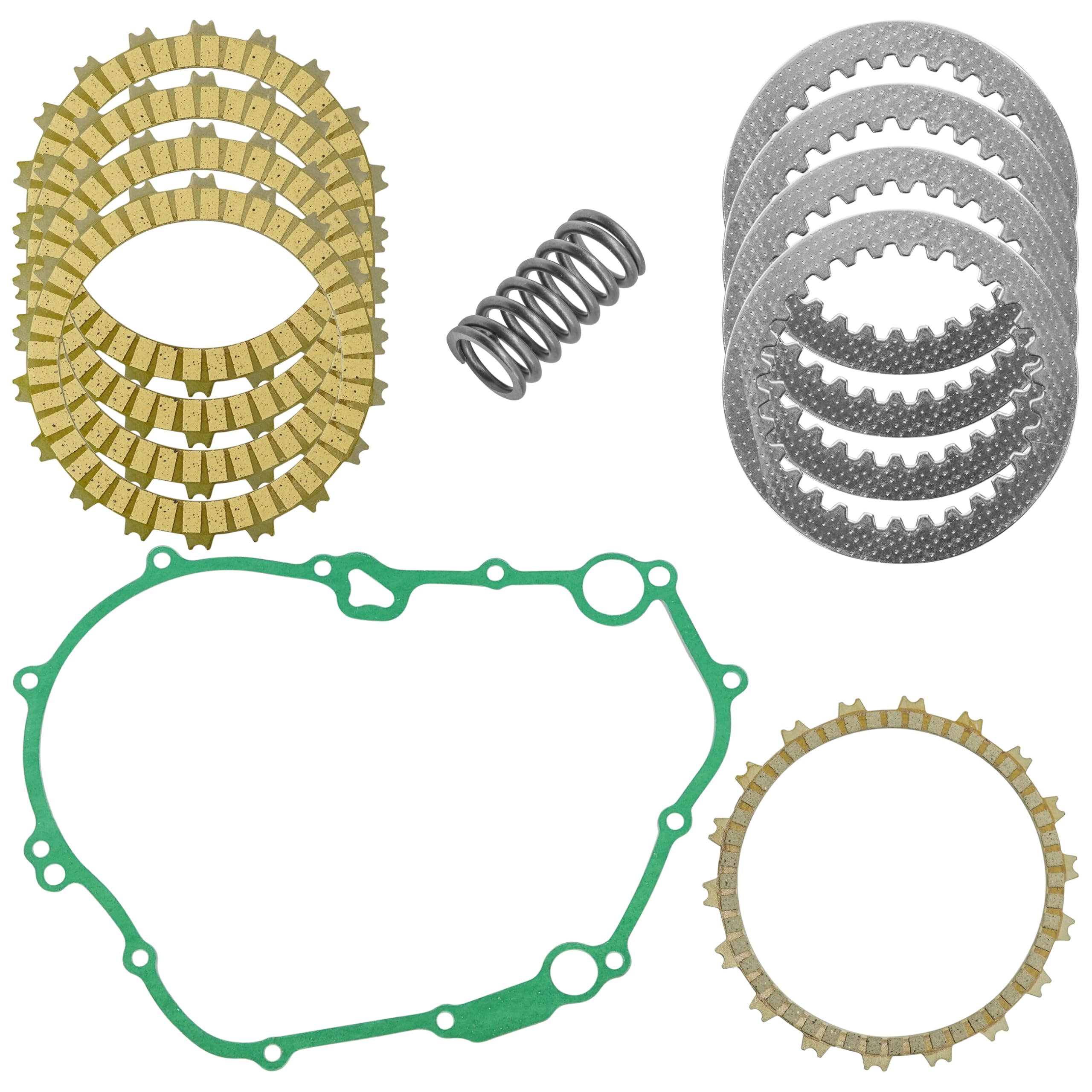 Caltric Clutch Friction w/Steel Plates Springs Gasket Kit Compatible with Honda CBR300R 2015-2020 / CB300F 2015-2018 / CBF300N ABS 2019-2022