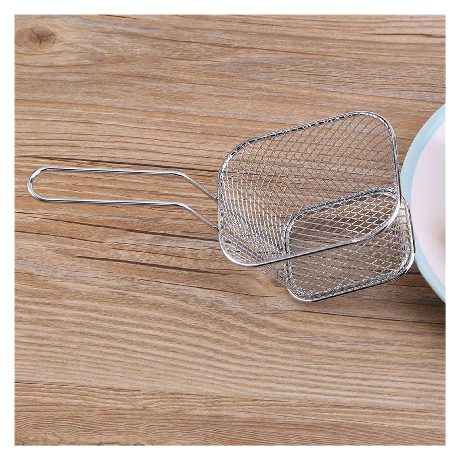 colador acero inoxidable 8 cestas for servir papas fritas, mini colador de acero inoxidable for presentación alimentos