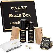 Black Box Premium Shoe Cleaning Kit with Shoe Cleaner, Wipes, Deodorant, Brushes and Microfiber Cloth for Leather, Suede, Nubuck and Textile