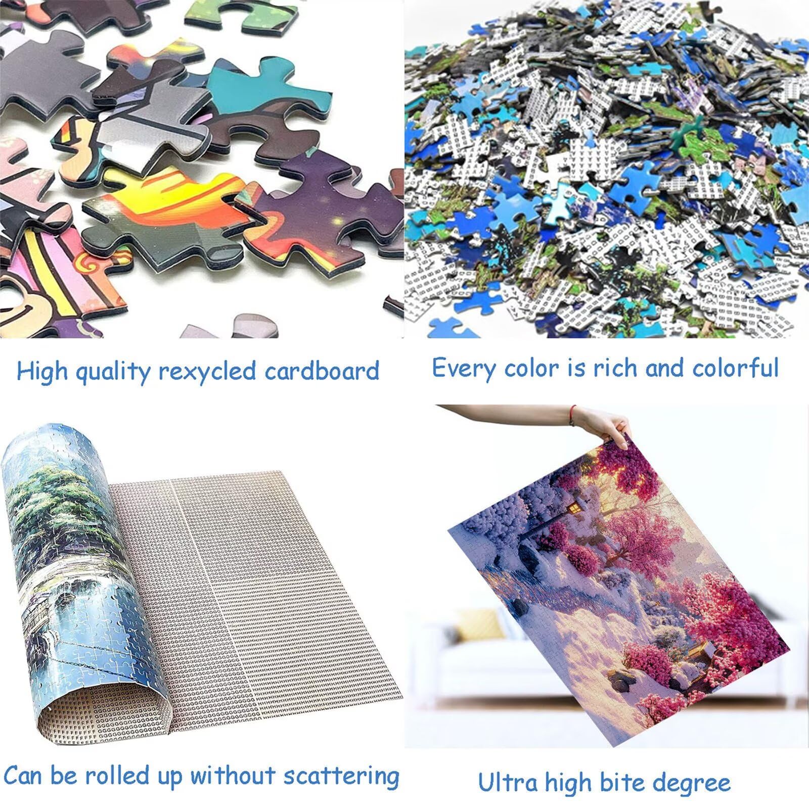 Puzzle 3000 elementów Zimowe puzzle dla dorosłych Krajobraz 122 x 81 cm Unikalne Rzemiosło Klasyczne 3D Drewniana układanka do rodzinnych gier aktywnych, układanka zrób to sam do dekoracji ścian domu