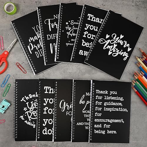 Miniatura 5 de Yeaqee Regalos de agradecimiento a granel, regalos de agradecimiento a los empleados, cuaderno inspirador en espiral para mujeres y hombres,