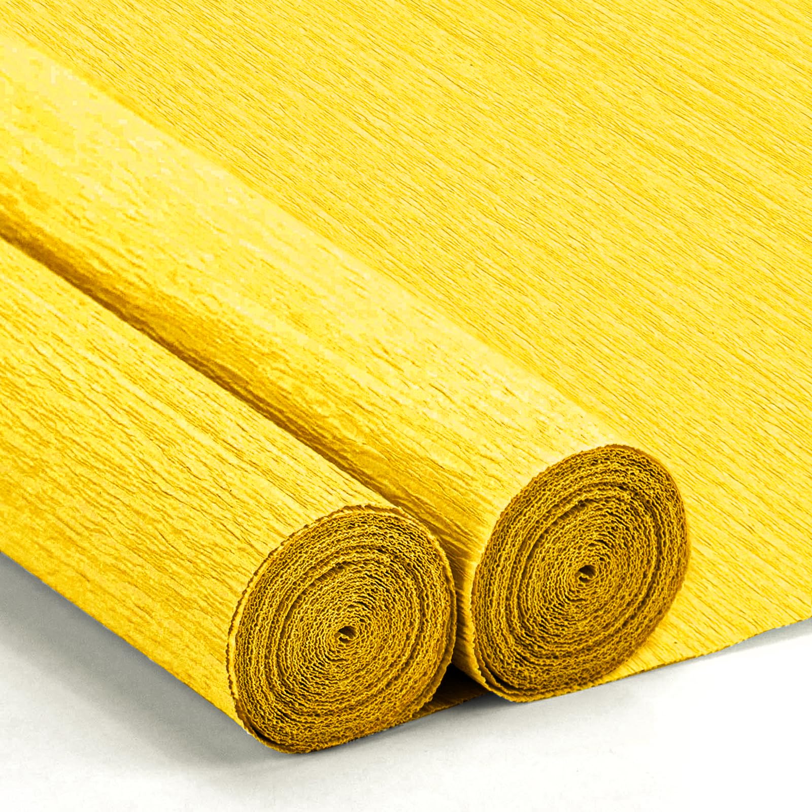 Crepe Paper Streamers 2 Rolls 10 x 98Inch (Yellow)