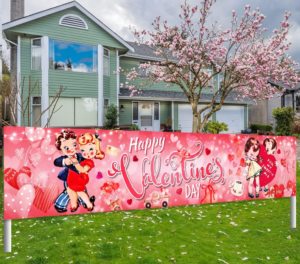 Cartel vintage de San Valentín, suministros para el día de San Valentín, estilo retro, letrero de corazón de San Valentín, letrero para el día de San Valentín, aniversario, decoración del hogar Guatemala