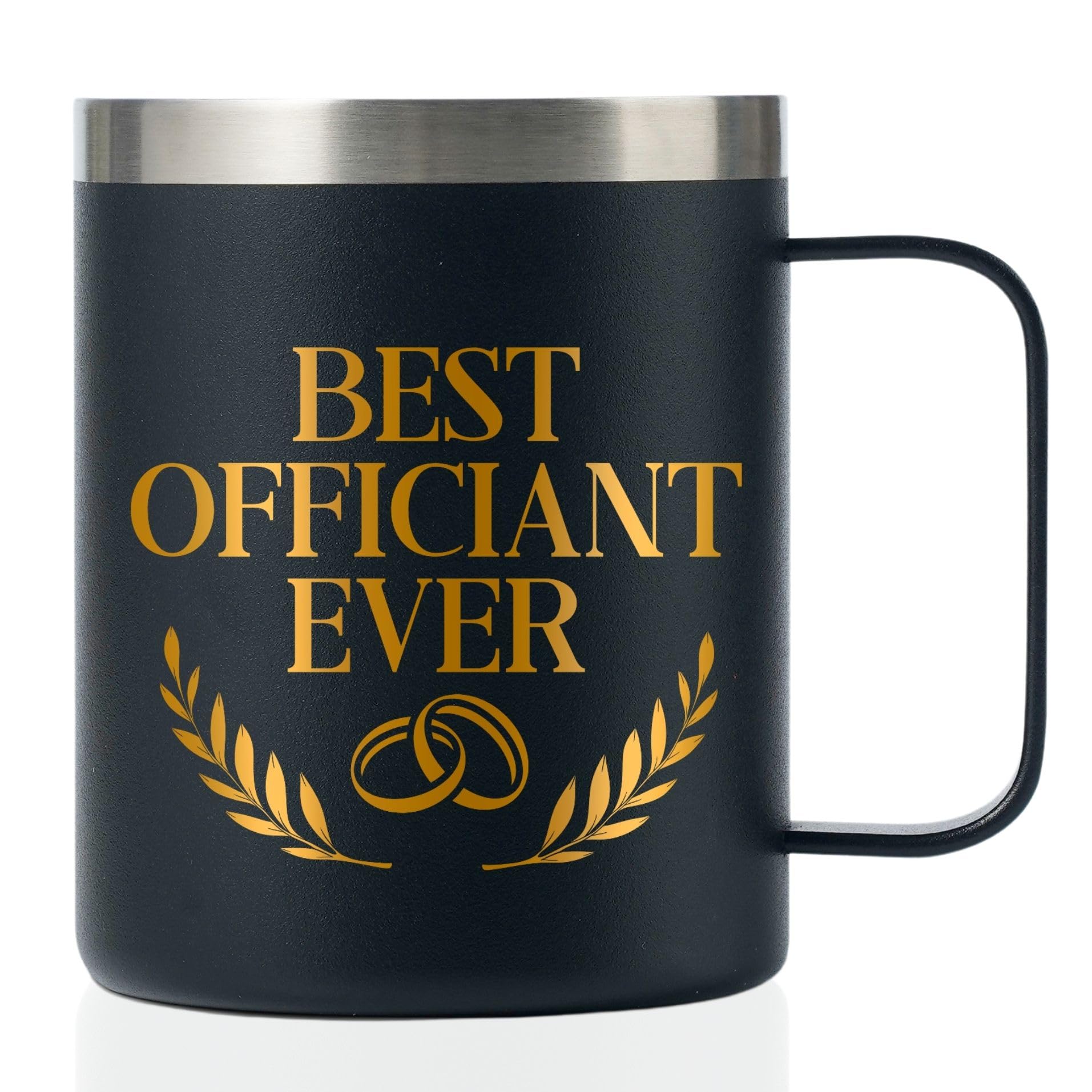Onebttl Officiant Gifts for Men Women, Wedding Officiant Gift for from Bride and Groom, 12oz/350ml Coffee Mug with Lid