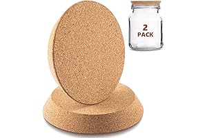 Kathfly Large Cork Lids for Canning Jars and Glass Bottles (4 Pack)