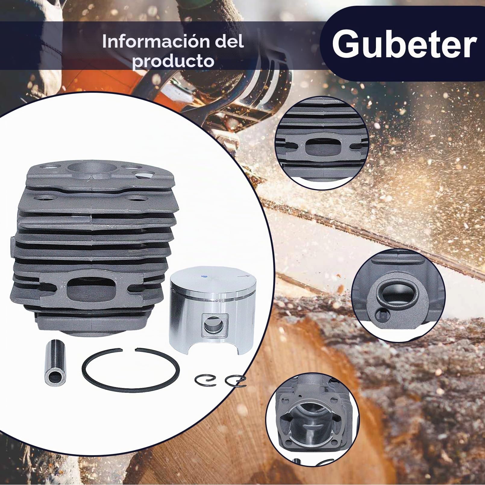 Kit de carburador de Tambor de Embrague de Cilindro, Motosierra para Husqvarna 55, 55 Rancher 51, 503609171, 505275719, 503162103, 537127901,