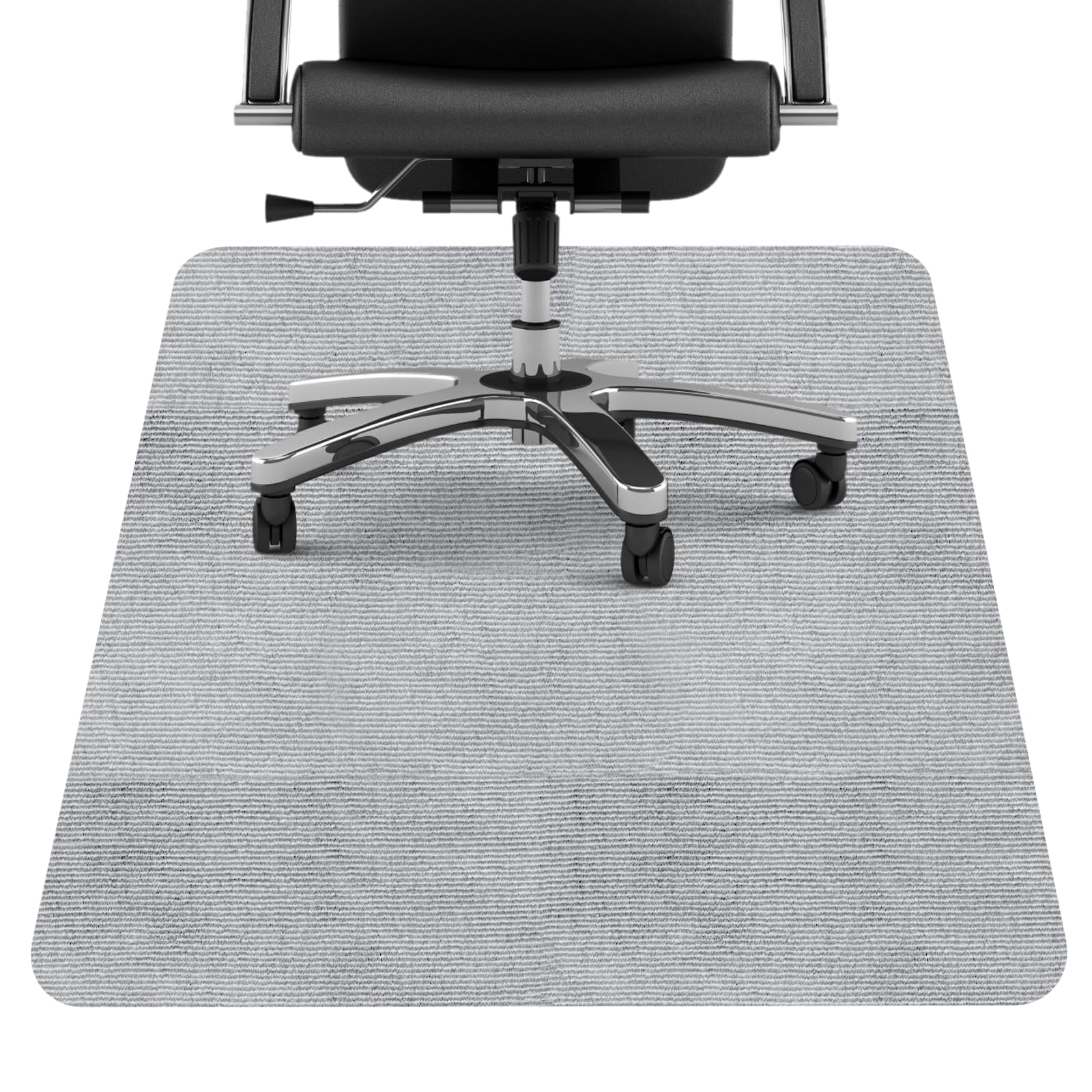 Tappetino Per Sedia Da Ufficio 105x120 Cm Grigio - Antiscivolo, Salvapavimento Per Parquet E Piastrelle