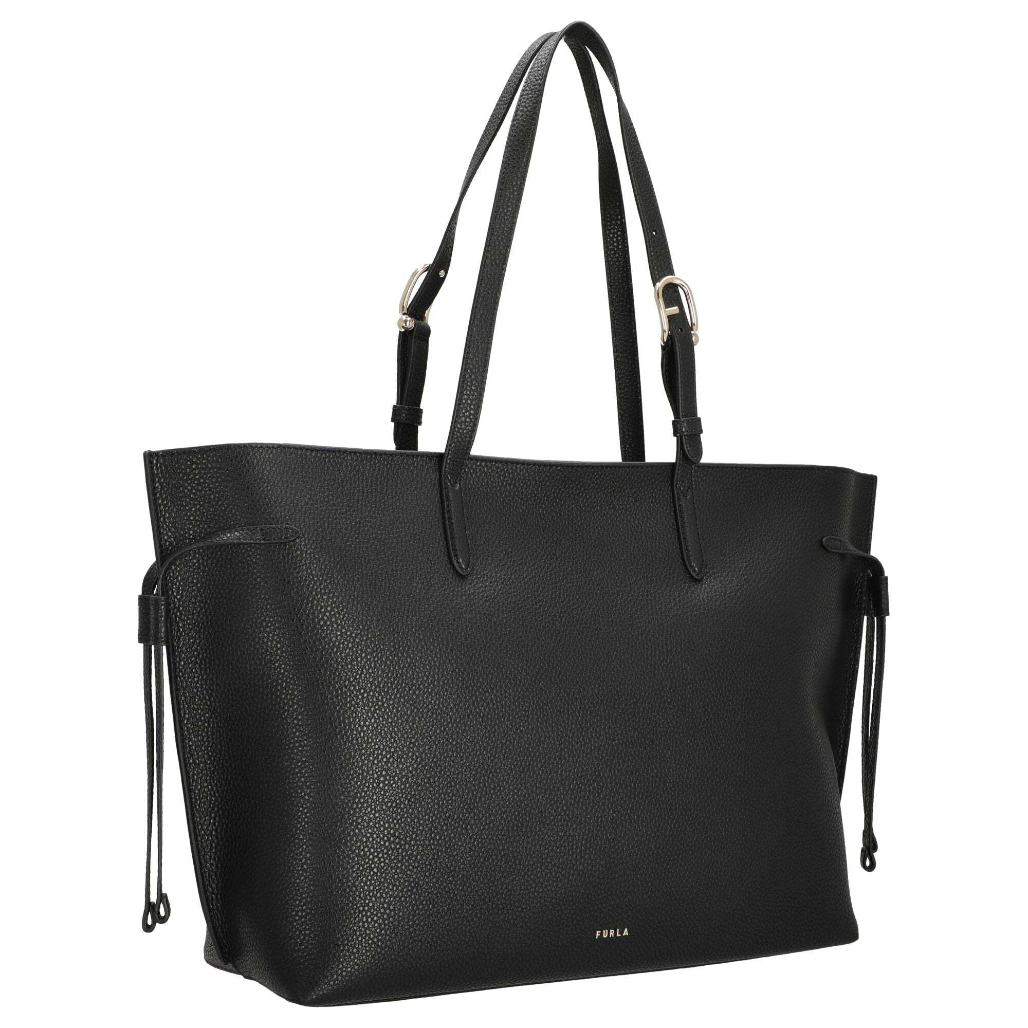 Furla Cuero bolso de hombro bolso shopper Ava Tote With Zip Nero + Nero int negro